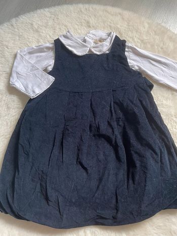 Ensemble robe et haut col Claudine 24 mois - 92 cm