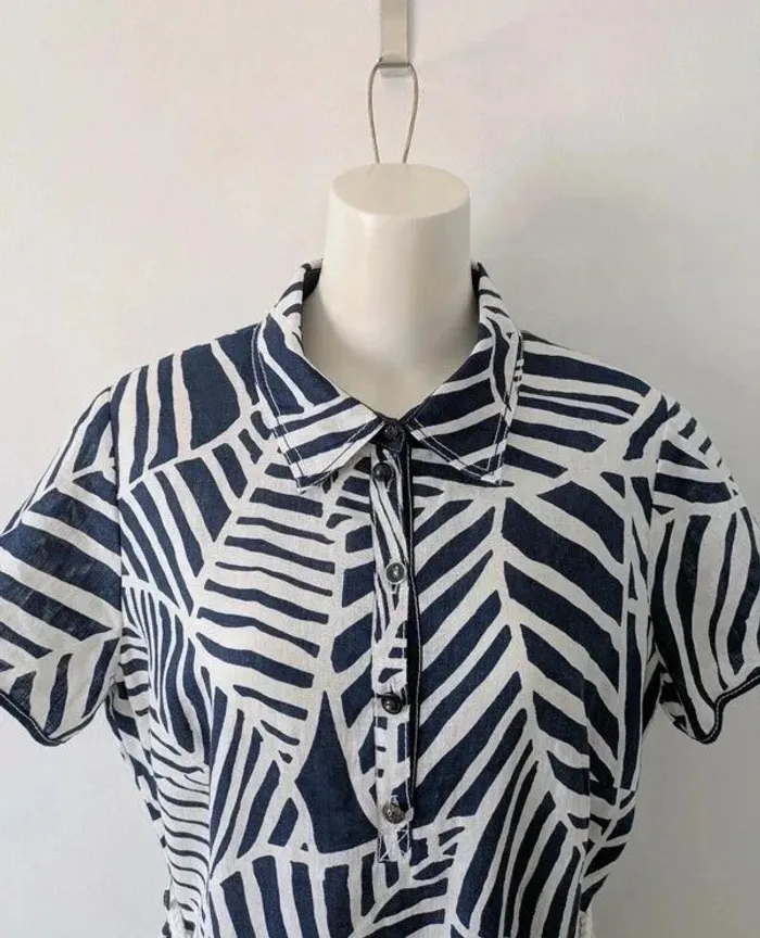 Robe 100% lin manches courtes - Initiative - taille 46 - photo numéro 2