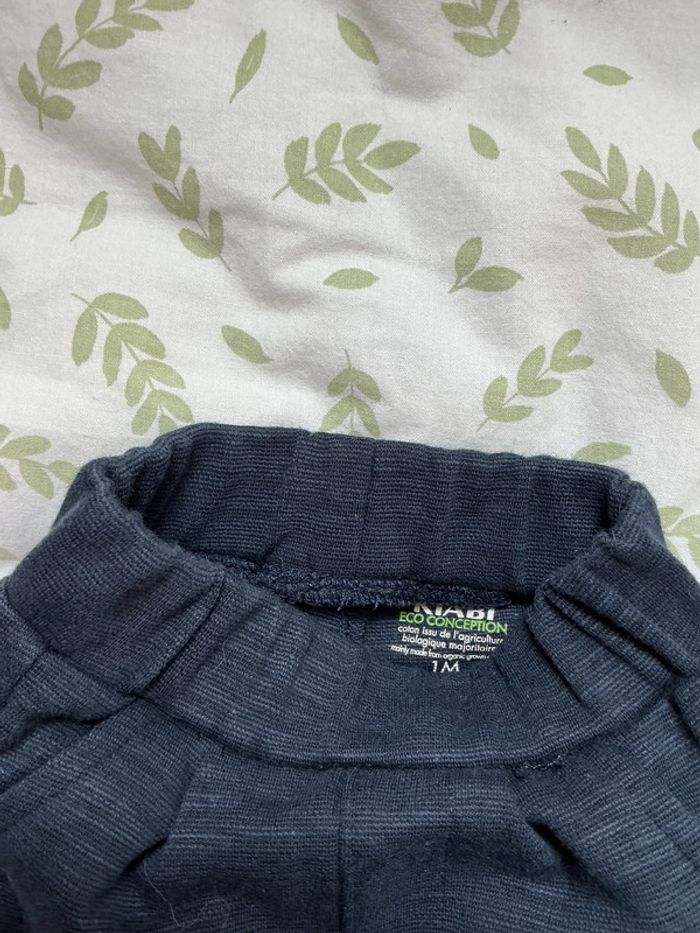 pantalon marine chiné 1 mois kiabi - photo numéro 4