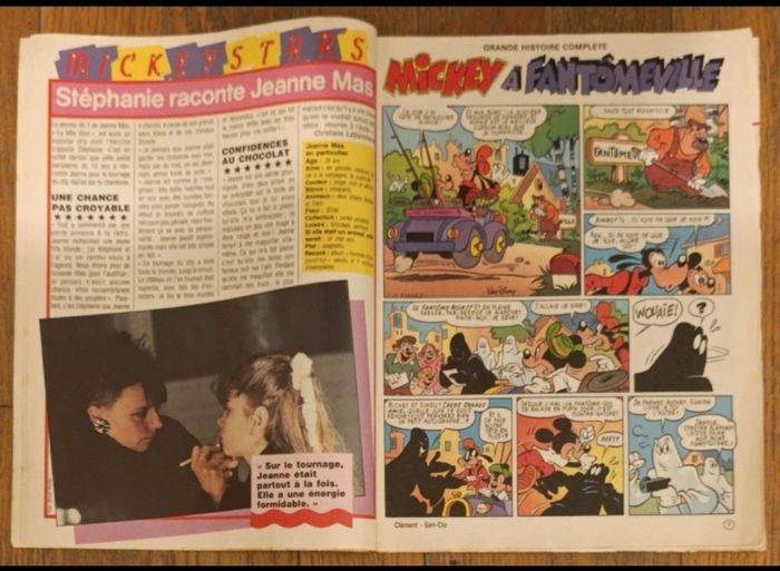 Ancien journal de mickey avec cadeau étoile magique N°1843 - 1987 vintage - photo numéro 6