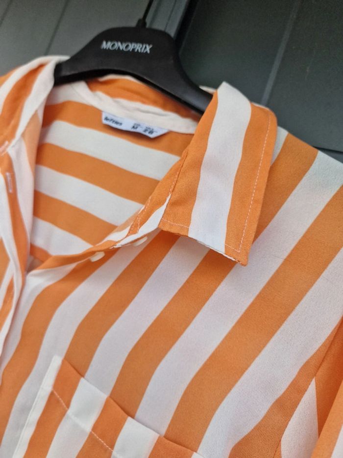 Chemise blanche a rayures oranges lefties - photo numéro 6