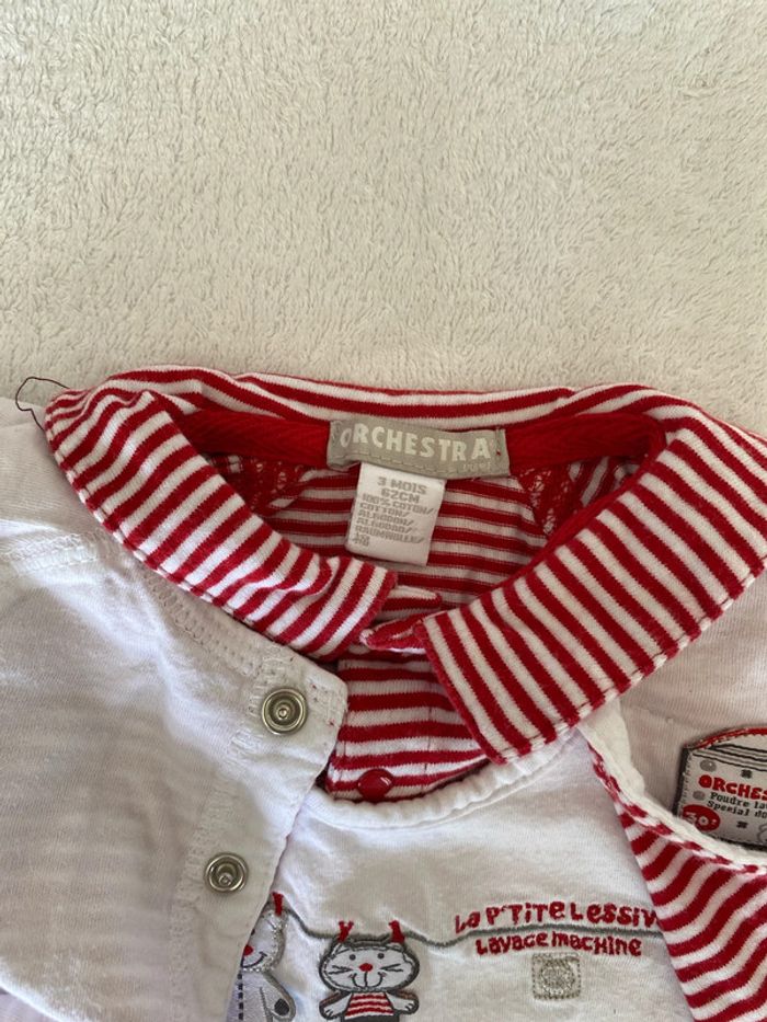 T3mois ensemble salopette tee shirt gilet - photo numéro 3