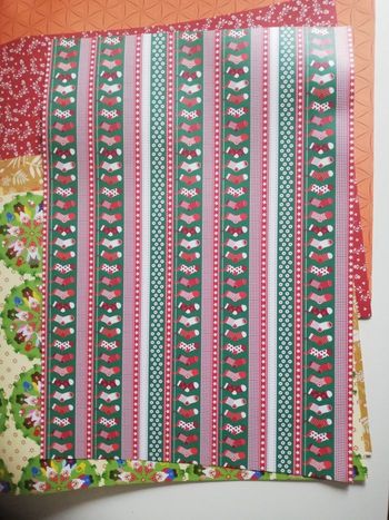 Lot de 9 feuilles cartonné décor de Noël pour loisirs créatifs