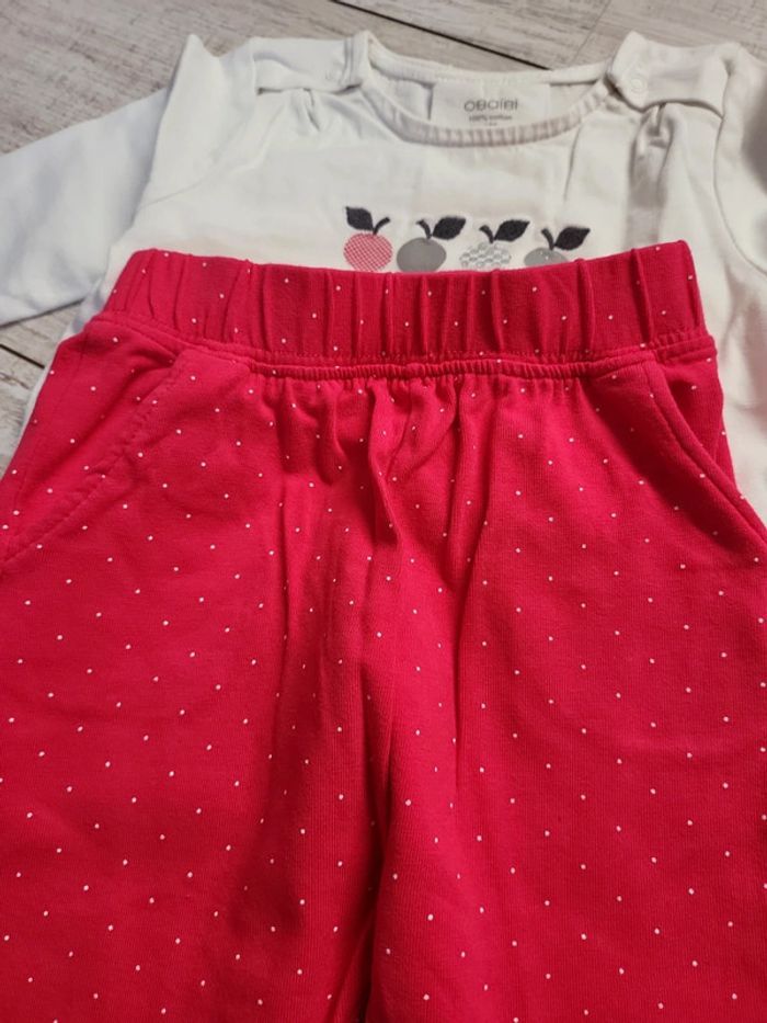 Ensemble bébé fille 6 mois obaibi neuf - photo numéro 5