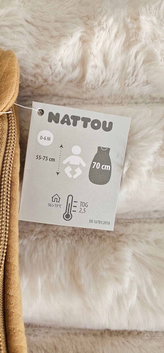 Magnifique Gigoteuse hiver Nattou 0-6mois Neuf - photo numéro 8