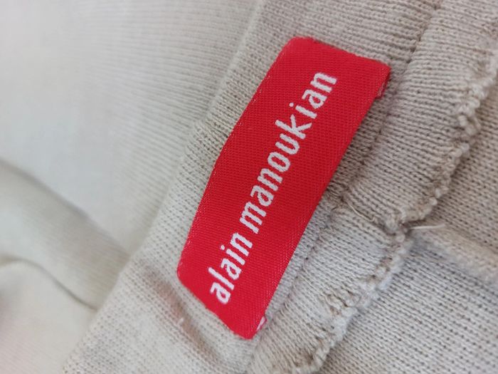 Jupe longue taille élastique fendue à l'arrière beige Alain Manoukian taille 38 - photo numéro 5