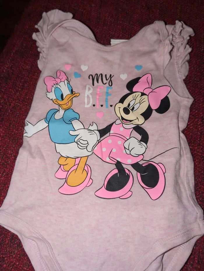 Body a épaulettes Minnie et Daisy 12 mois a 24 mois - photo numéro 3