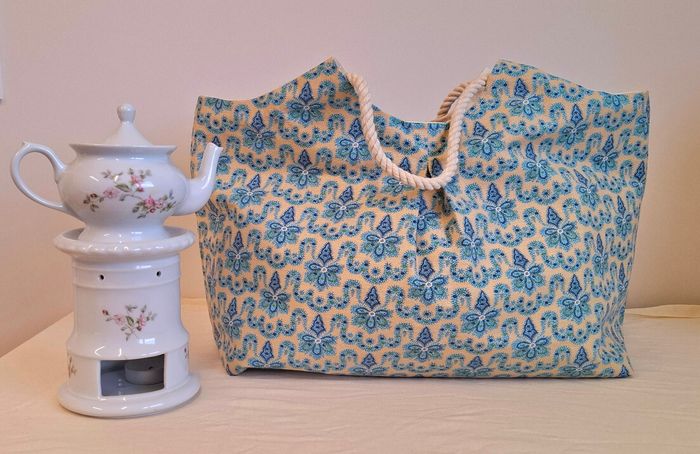 Sac panière tissu romanex de boussac - photo numéro 3