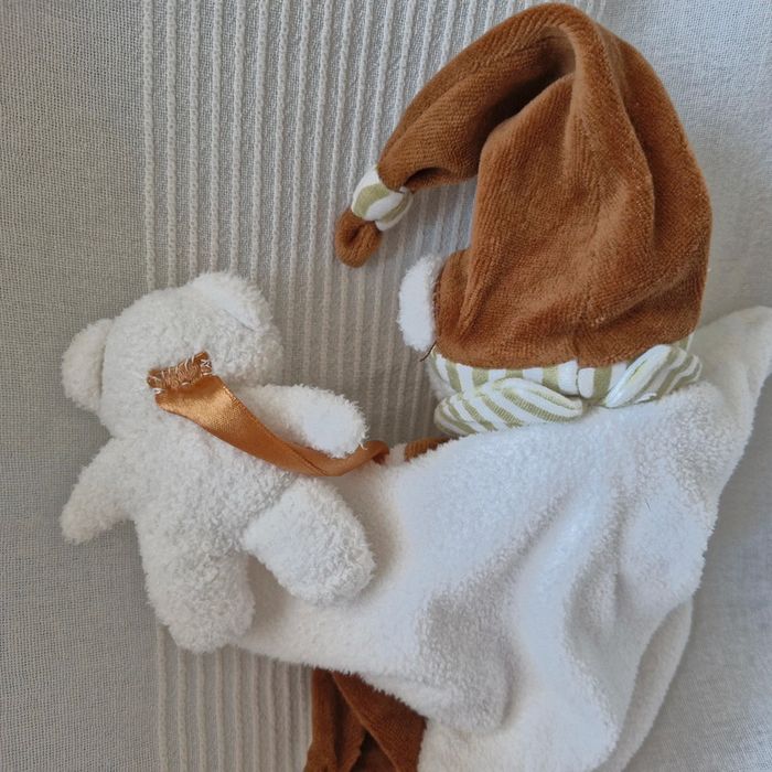 Doudou marionnette ourson marron Doudou et cie - photo numéro 7