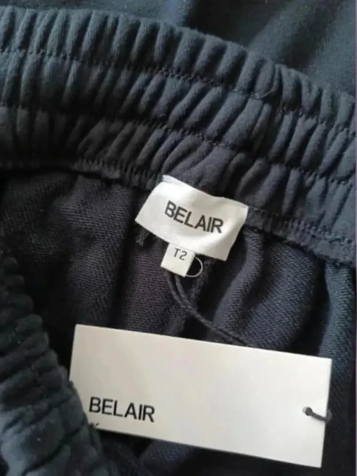 Pantalon  BELAIR chic et décontracté coupe droite jambe large flare ,taille ajustable - photo numéro 11