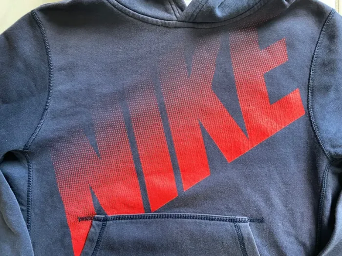 Sweat Nike à capuche – Bleu marine & logo rouge – Enfant L / Homme XS-S - photo numéro 2