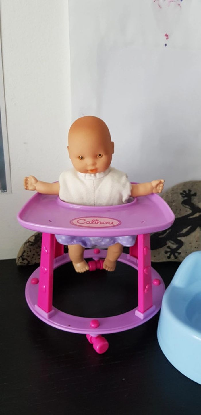 Lot Poupon + Trotteur + Pot - photo numéro 2