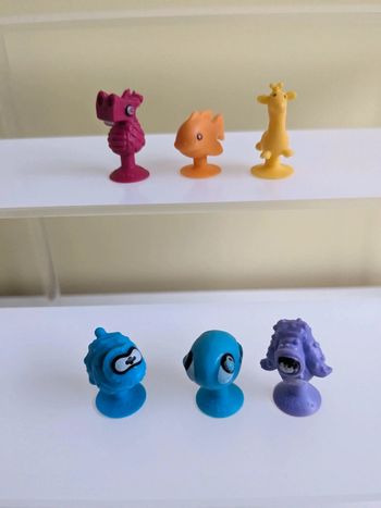 Lot de 6 stikeez / micro popz Lidl animaux / monstres marins