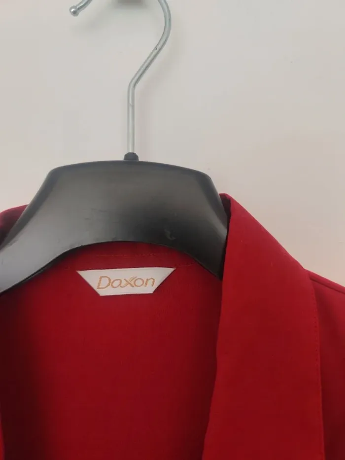 Chemise manches courtes Daxon rouge bordeaux taille 44 modal - photo numéro 3