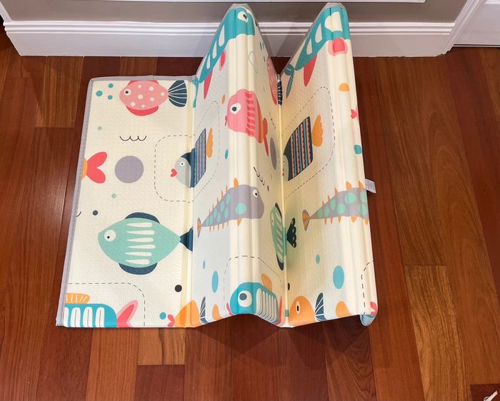 Tapis de jeu en mousse pour bébé pliable et réversible Taille 180x200x1,5cm - photo numéro 3