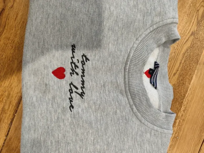 Sweat gris chiné Tommy taile M - photo numéro 9