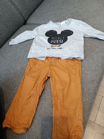 Ensemble haut mickey