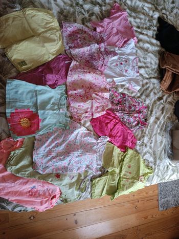 Lot 18 mois bebe fille été 14 pièces.