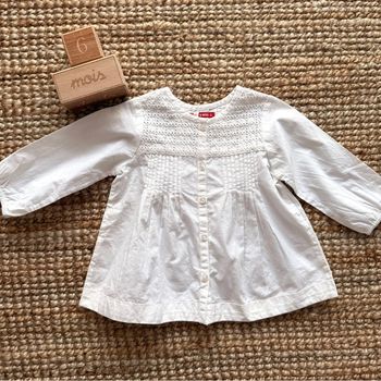Robe chemise DPAM 6mois / 68cm