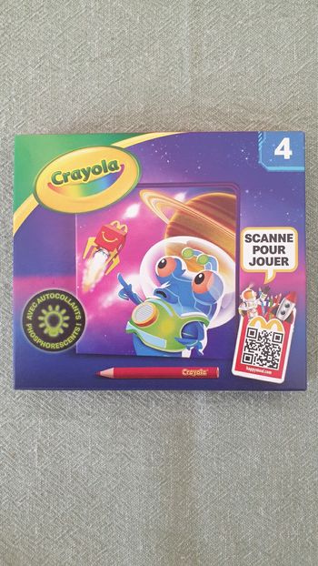 Neuf jeu jouet McDonald's stickers autocollants crayons  coloriage Crayola