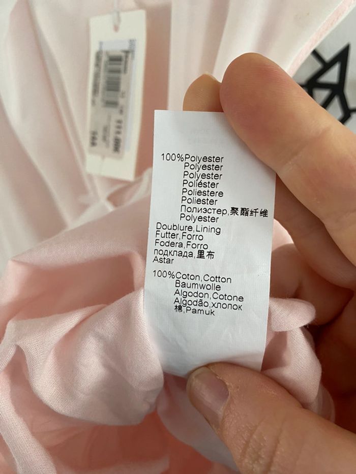 Superbe robe de cérémonie neuve catimini blanche et rose 14 ans - photo numéro 5