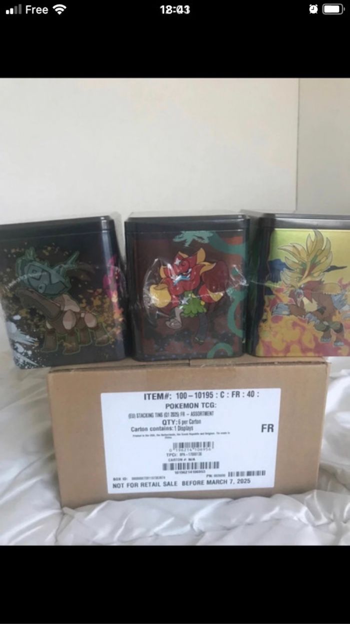 Pokemon case scellée tin cube