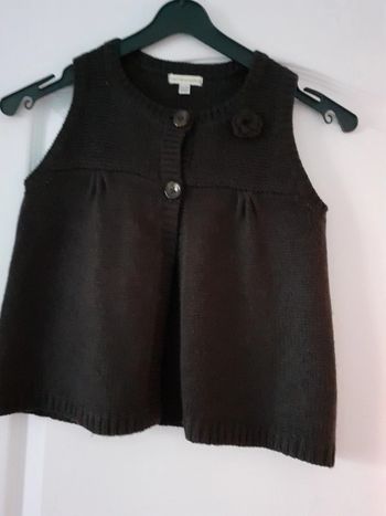 Gilet court fille sans manche