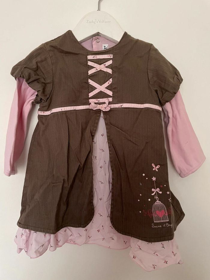 Robe ou déguisement fille 18 mois sucre d’orge sorcière