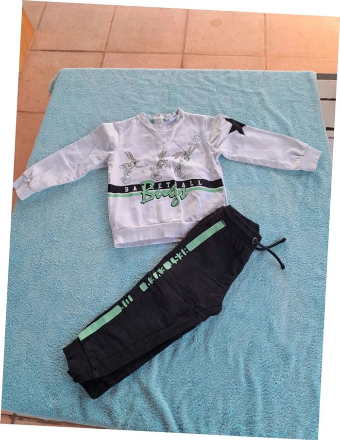 Sweat Looney Tunes Bugs Bunny Basquet Ball 24 mois - photo numéro 4