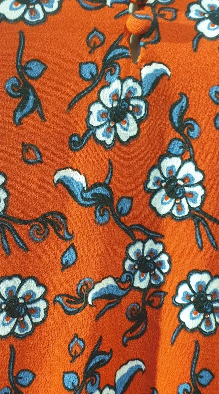 Tunique multicolore motifs fleurs DDP - photo numéro 7