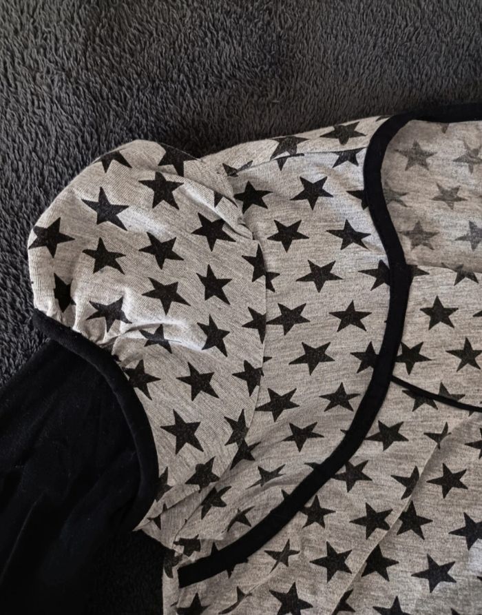 T Shirt Manches Longues à Étoiles ⭐ - Taille 36 / S1smix - photo numéro 4