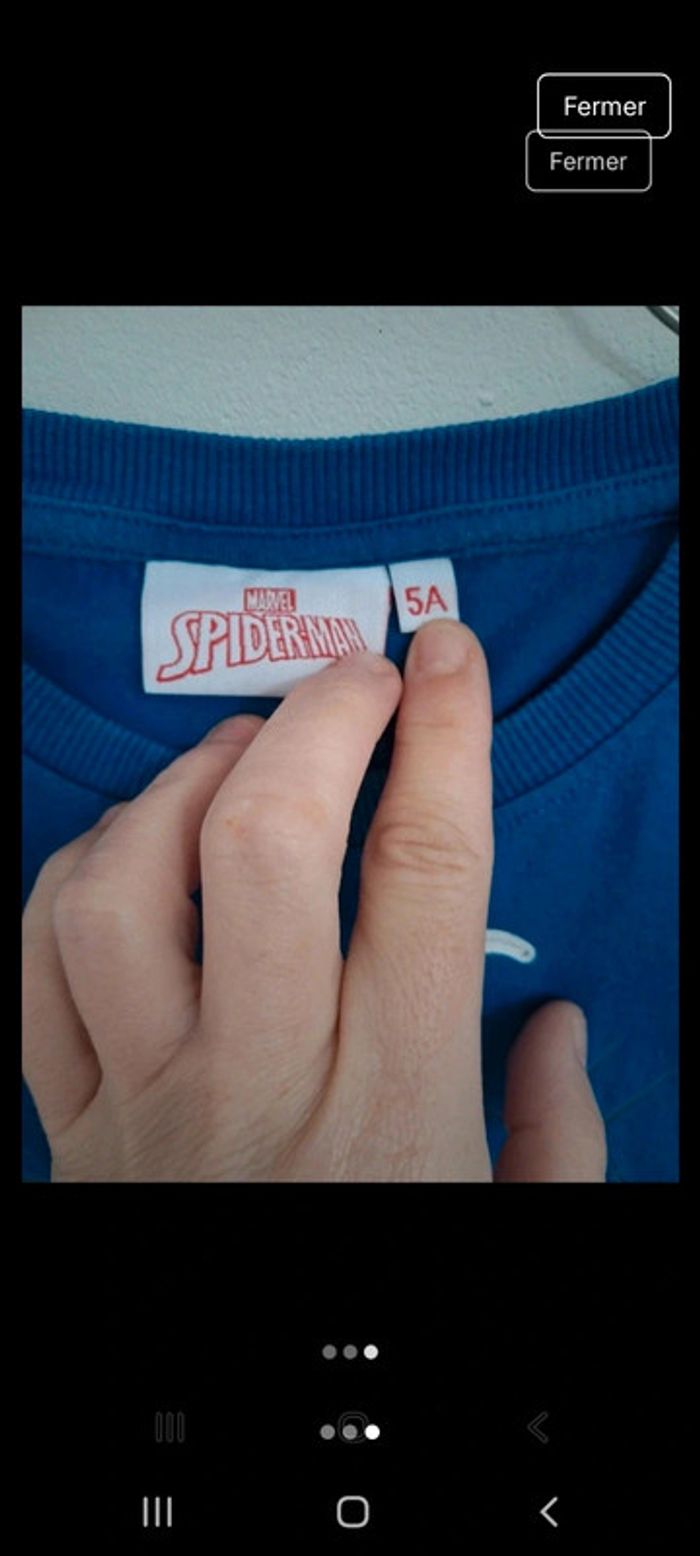 T-shirt MC garçon 5 ans spiderman - photo numéro 3