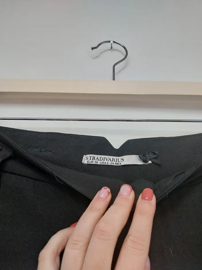 Pantalon tailleur noir Stradivarius 38 - photo numéro 4
