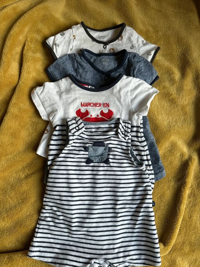 Lot de 4 combishort pour l’été