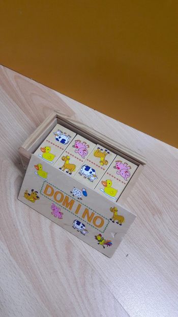 Domino animaux en bois