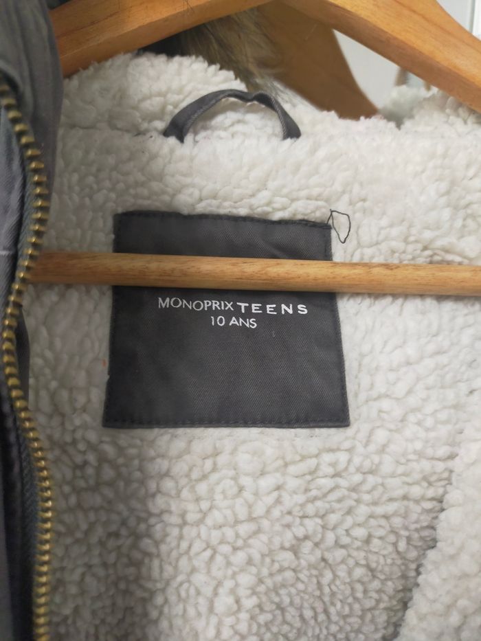 Manteau fille monoprix taille 10 ans - photo numéro 2