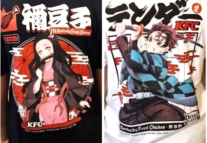 Lot Neuf et Scellé T-shirt Tanjiro + Nezuko taille S/M Demon Slayer x KFC - photo numéro 3