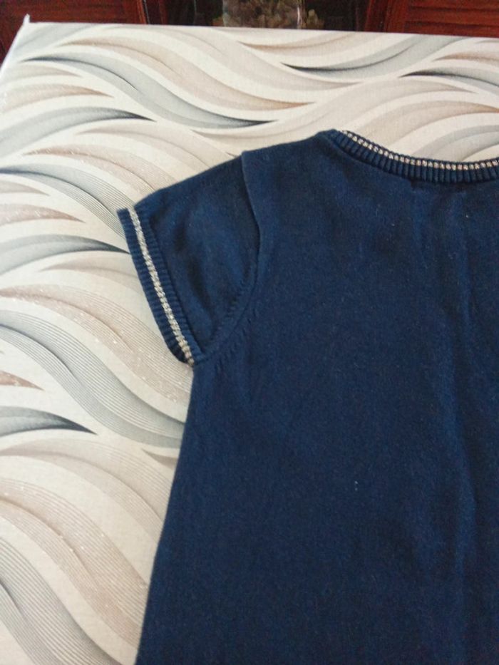 Robe bleu marine écriture rock 8 ans orchestra - photo numéro 4