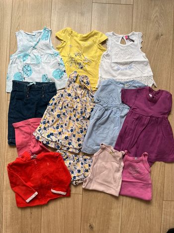 Lot vêtements fille 6 mois TBE