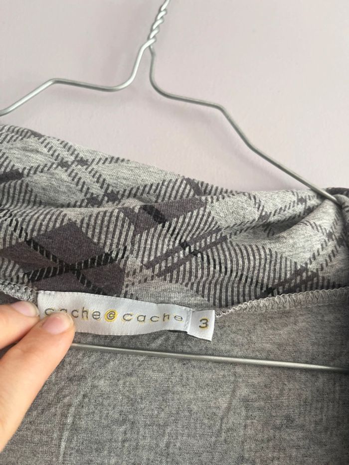 T shirt à carreaux - photo numéro 2