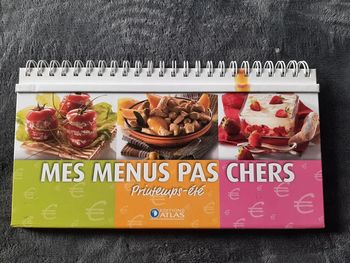 livre classeur chevalet Mes menus pas chers