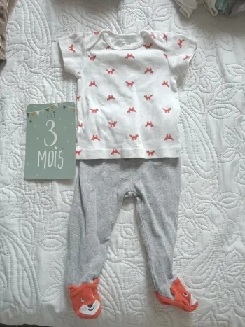 Pyjama 2 pièces 3-6 mois