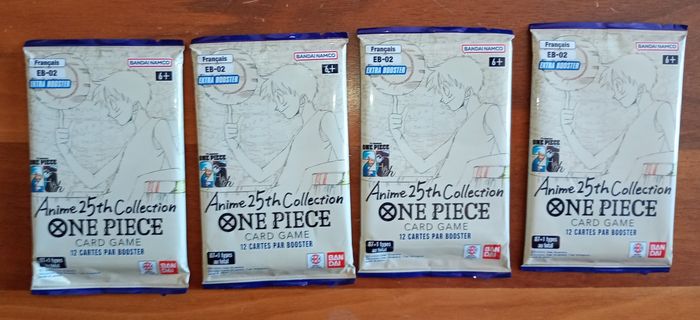 One piece 4 Extra-Boosters EB-02 Anime 25th Collection Fr