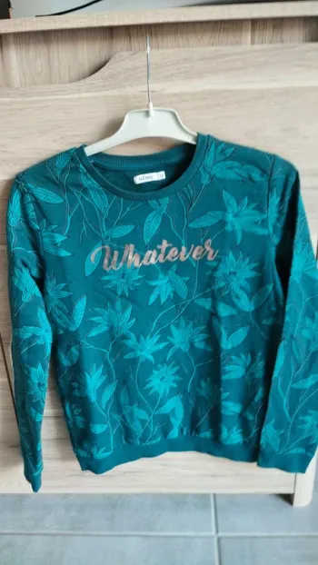 Sweat vert taille 12 ans Gémo fille