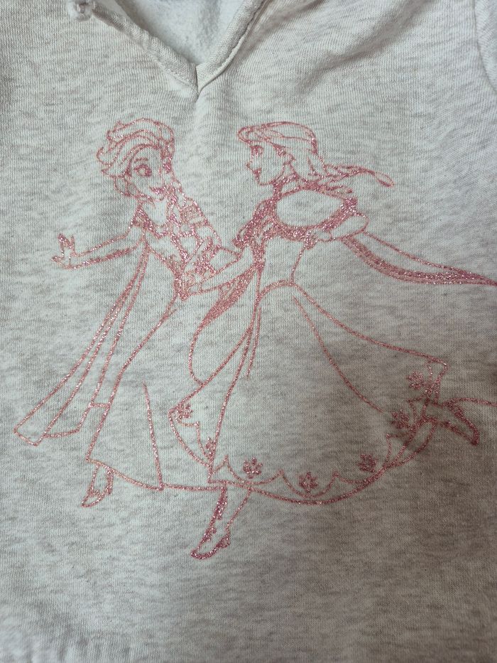 Sweat à capuche beige Disney - 4 ans - photo numéro 2