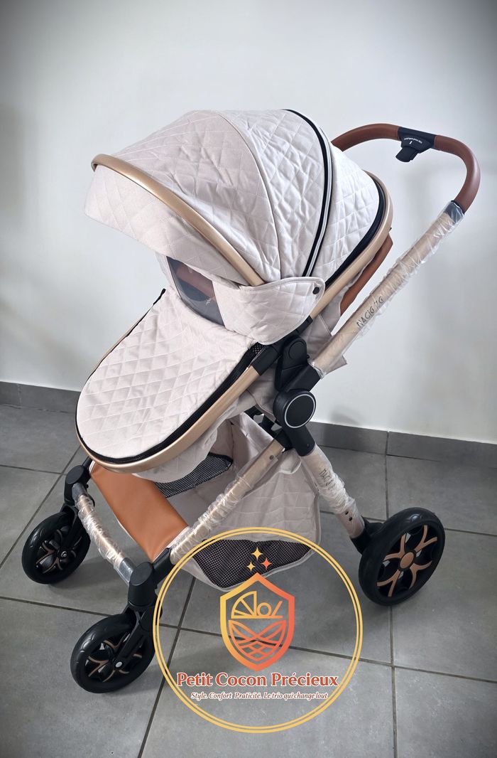Poussette 3-en-1 Magic ZC Blanche / Neuve / Vendeuse déclarée dans la puériculture. - photo numéro 9
