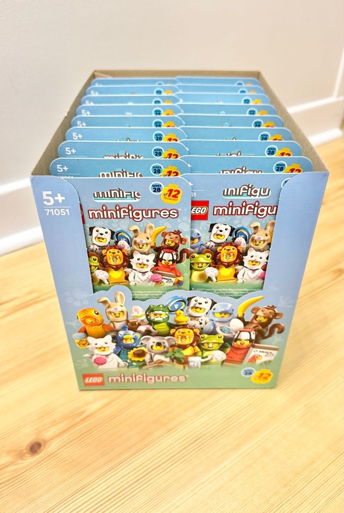 Lego Figurines Série 28 : Déguisements Animaux (Réf. 71051), 1 Série Complète de 12 boîtes identifiées NEUVES