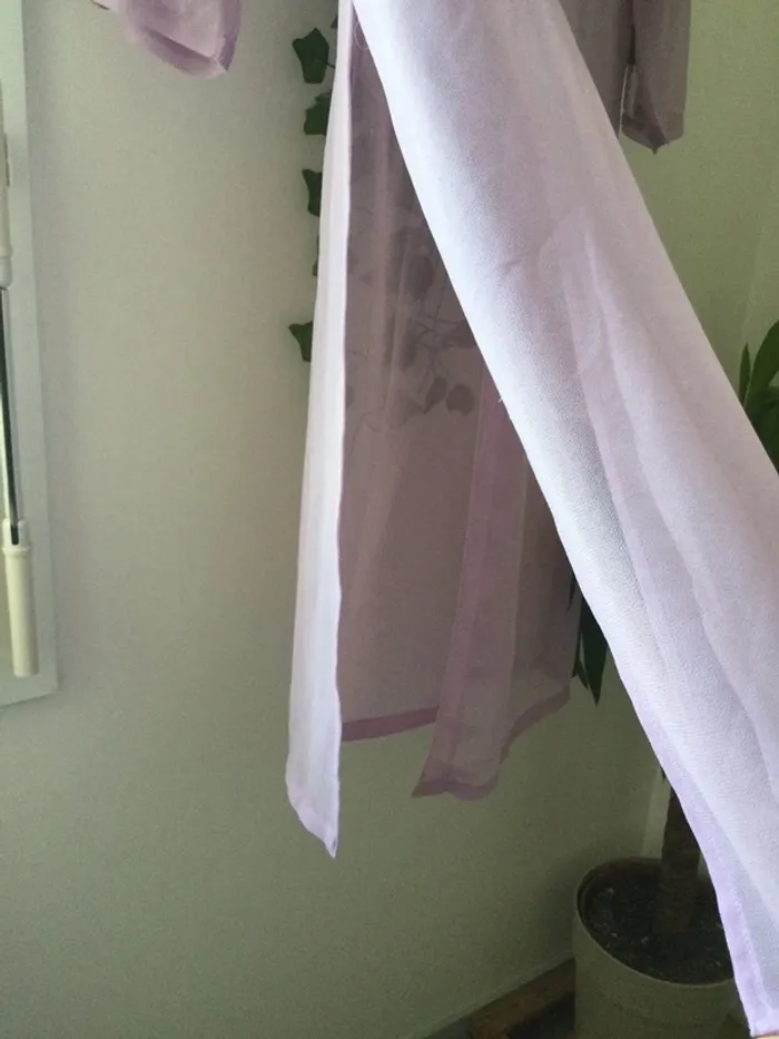 Chemisier long lilas parme T40 - photo numéro 4
