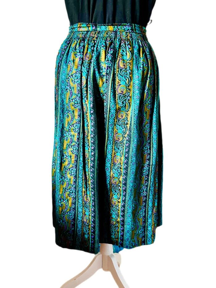 🖤🌿Jupe en coton vintage 42/44 Alpen Trachten Boho Autumn cottagecore whimsigoth long skirt🌿🖤 - photo numéro 7
