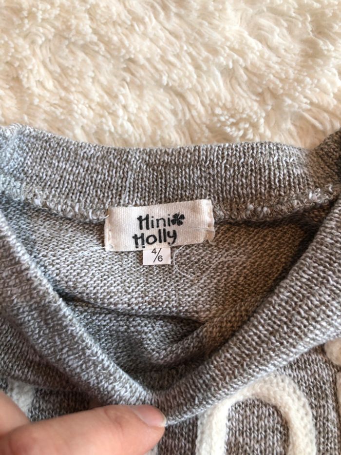 Pull Mini Molly gris neuf 4/6a - photo numéro 6